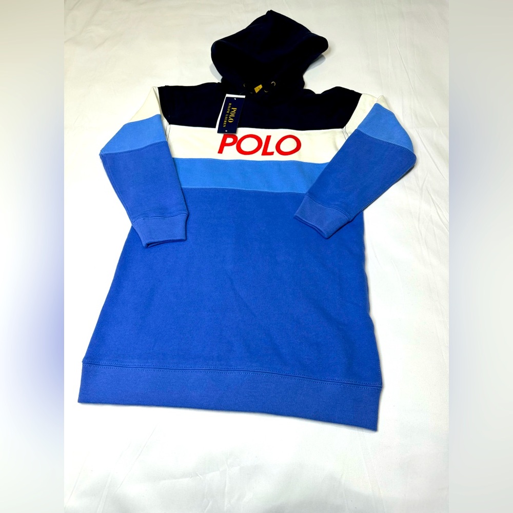 Polo Ralph Lauren Girls Hooded Dress LS Size 6